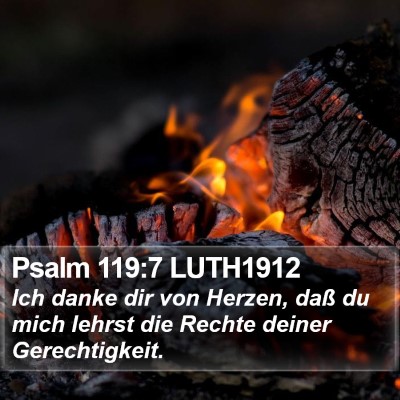 Psalm 119:7 LUTH1912 Bible Verse Image