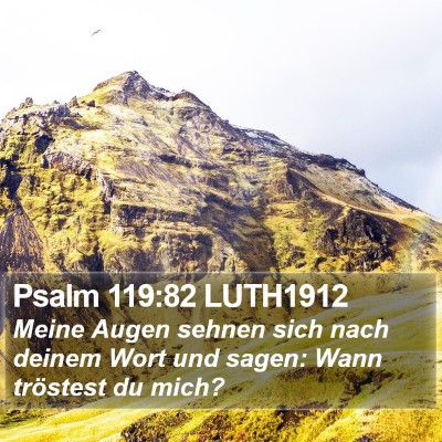 Psalm 119:82 LUTH1912 Bible Verse Image