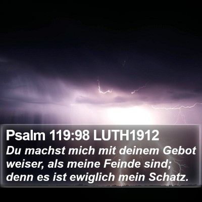 Psalm 119:98 LUTH1912 Bible Verse Image