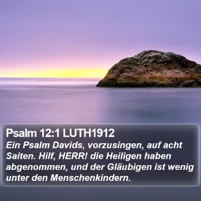 Psalm 12:1 LUTH1912 Bible Verse Image
