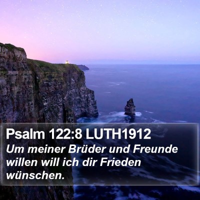 Psalm 122:8 LUTH1912 Bible Verse Image
