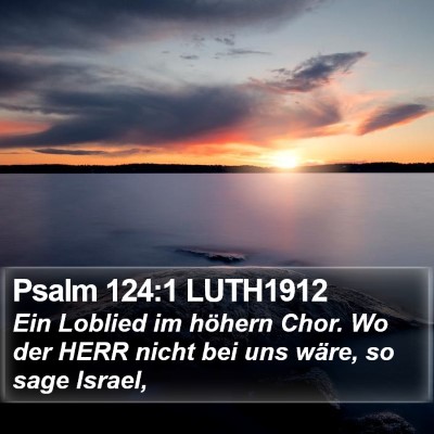 Psalm 124:1 LUTH1912 Bible Verse Image