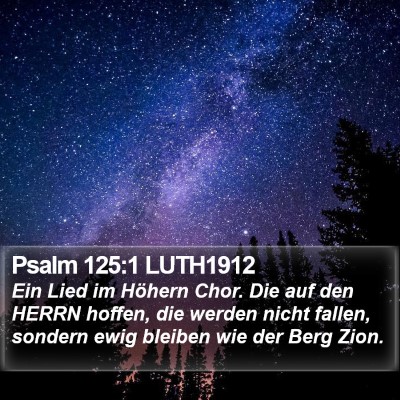 Psalm 125:1 LUTH1912 Bible Verse Image