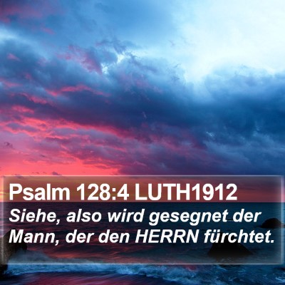 Psalm 128:4 LUTH1912 Bible Verse Image