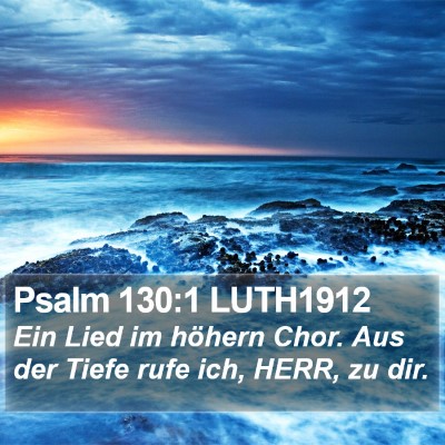Psalm 130:1 LUTH1912 Bible Verse Image