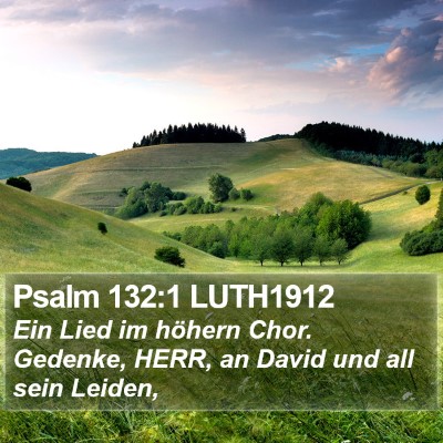 Psalm 132:1 LUTH1912 Bible Verse Image