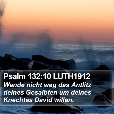 Psalm 132:10 LUTH1912 Bible Verse Image