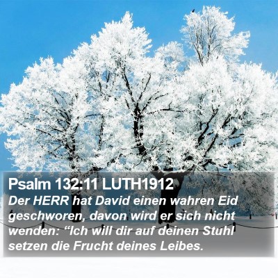 Psalm 132:11 LUTH1912 Bible Verse Image