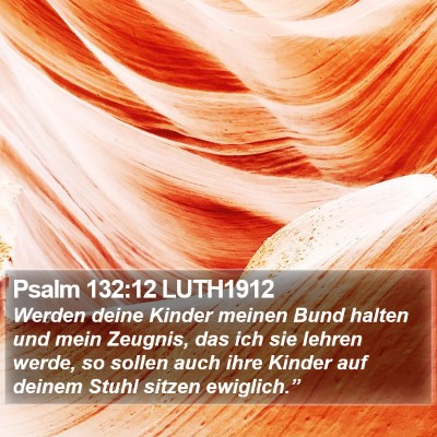 Psalm 132:12 LUTH1912 Bible Verse Image