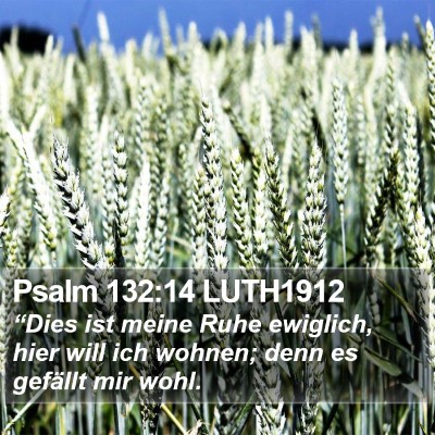 Psalm 132:14 LUTH1912 Bible Verse Image