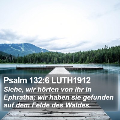 Psalm 132:6 LUTH1912 Bible Verse Image