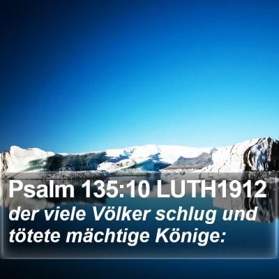 Psalm 135:10 LUTH1912 Bible Verse Image