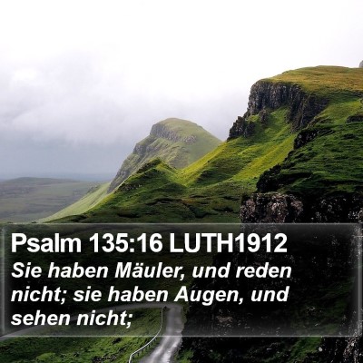 Psalm 135:16 LUTH1912 Bible Verse Image