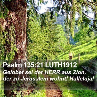 Psalm 135:21 LUTH1912 Bible Verse Image