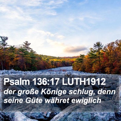 Psalm 136:17 LUTH1912 Bible Verse Image