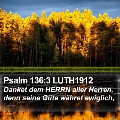 Psalm 136:3 LUTH1912 Bible Verse Image