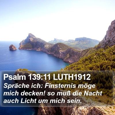 Psalm 139:11 LUTH1912 Bible Verse Image