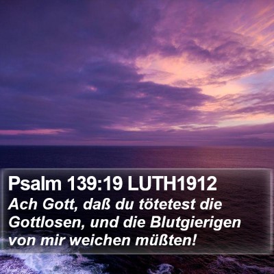 Psalm 139:19 LUTH1912 Bible Verse Image