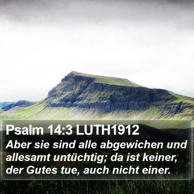 Psalm 14:3 LUTH1912 Bible Verse Image