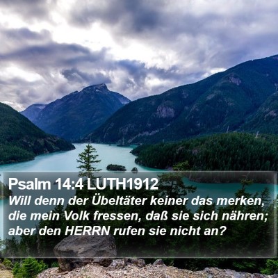 Psalm 14:4 LUTH1912 Bible Verse Image