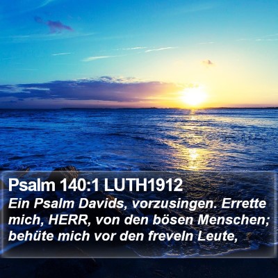 Psalm 140:1 LUTH1912 Bible Verse Image