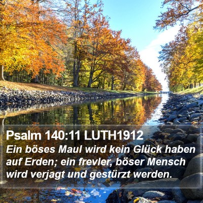 Psalm 140:11 LUTH1912 Bible Verse Image
