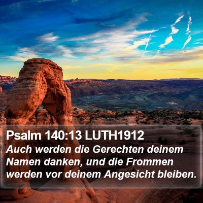 Psalm 140:13 LUTH1912 Bible Verse Image