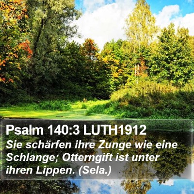 Psalm 140:3 LUTH1912 Bible Verse Image