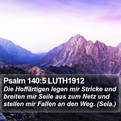 Psalm 140:5 LUTH1912 Bible Verse Image