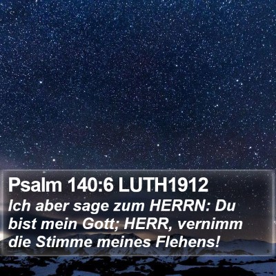 Psalm 140:6 LUTH1912 Bible Verse Image