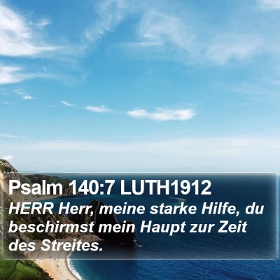 Psalm 140:7 LUTH1912 Bible Verse Image