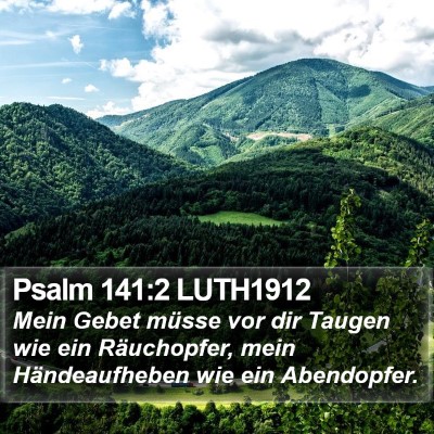 Psalm 141:2 LUTH1912 Bible Verse Image