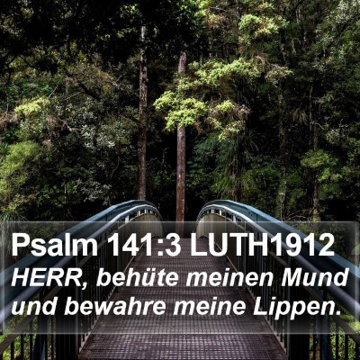 Psalm 141:3 LUTH1912 Bible Verse Image