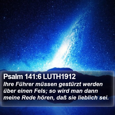 Psalm 141:6 LUTH1912 Bible Verse Image