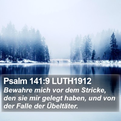 Psalm 141:9 LUTH1912 Bible Verse Image