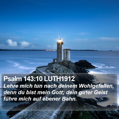 Psalm 143:10 LUTH1912 Bible Verse Image