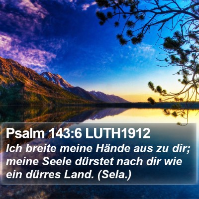 Psalm 143:6 LUTH1912 Bible Verse Image