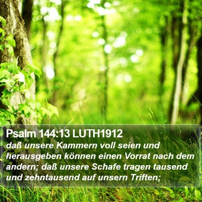Psalm 144:13 LUTH1912 Bible Verse Image