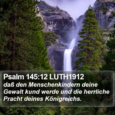 Psalm 145:12 LUTH1912 Bible Verse Image
