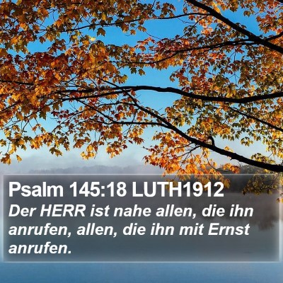 Psalm 145:18 LUTH1912 Bible Verse Image