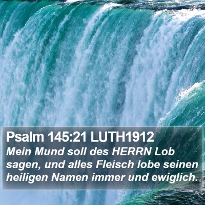 Psalm 145:21 LUTH1912 Bible Verse Image