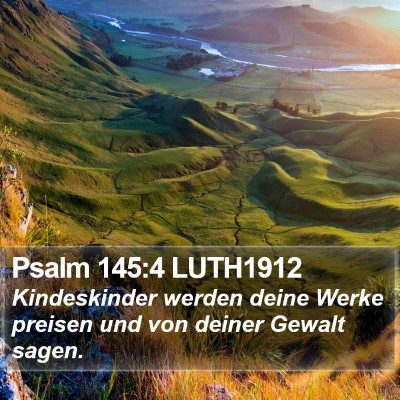 Psalm 145:4 LUTH1912 Bible Verse Image