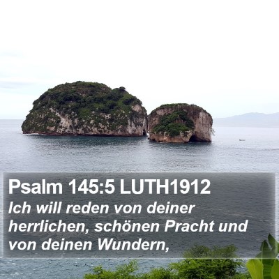 Psalm 145:5 LUTH1912 Bible Verse Image