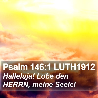 Psalm 146:1 LUTH1912 Bible Verse Image