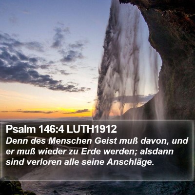 Psalm 146:4 LUTH1912 Bible Verse Image