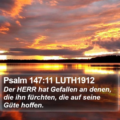 Psalm 147:11 LUTH1912 Bible Verse Image