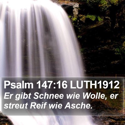 Psalm 147:16 LUTH1912 Bible Verse Image