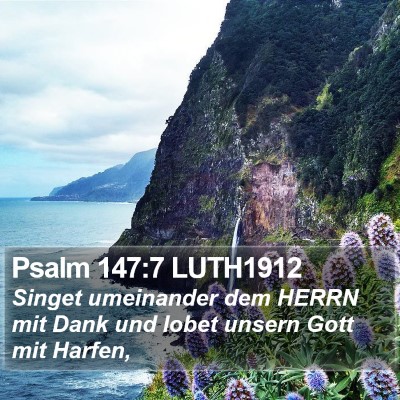 Psalm 147:7 LUTH1912 Bible Verse Image