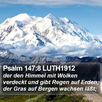 Psalm 147:8 LUTH1912 Bible Verse Image