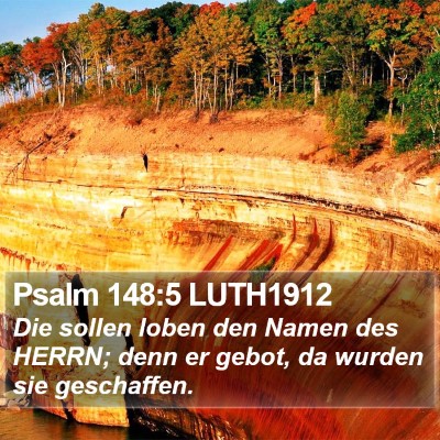 Psalm 148:5 LUTH1912 Bible Verse Image